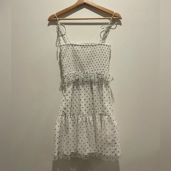 Lovers + Friends Blakeley Polka Dot Spaghetti Strap Dress Size XXS - Picture 6 of 9